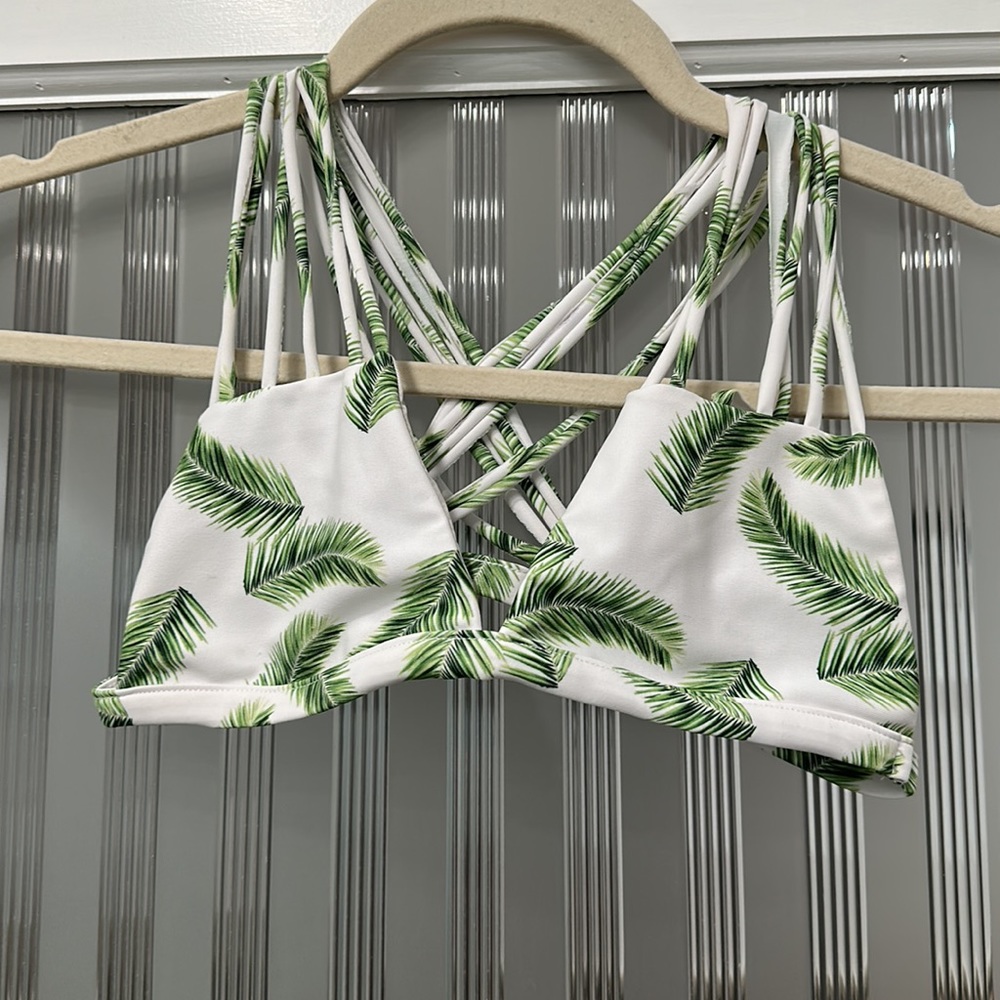Nirvanic Swim Top - Palm tree print. Size M
